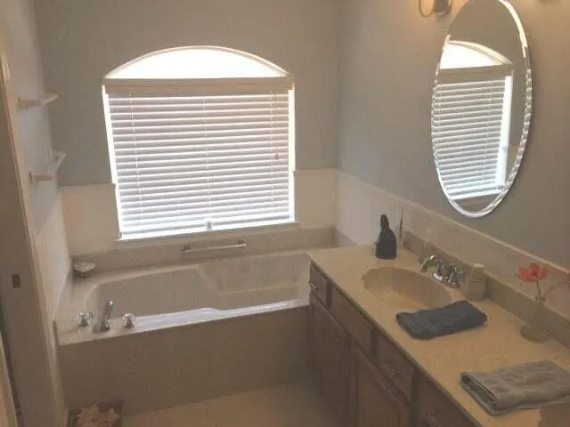 a view of a small yard