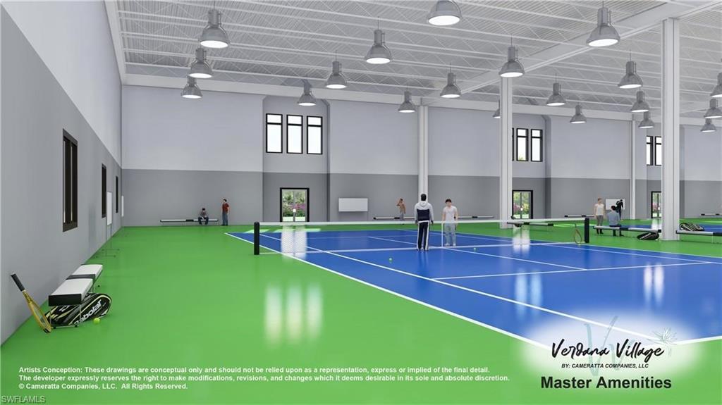 18372 Ridgeline Drive Estero, FL 33928 - Photo 43 of 48 Community amenities - indoor tennis courts