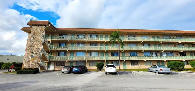 a car parked in front of a building