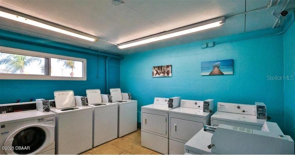 2711 North Halifax Avenue, Unit 593 Daytona Beach, FL 32118 - Photo 31 of 42 a room with a washer and dryer