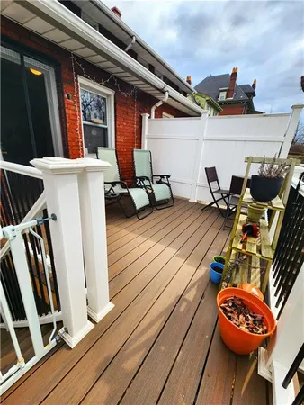 a view of outdoor space with seating