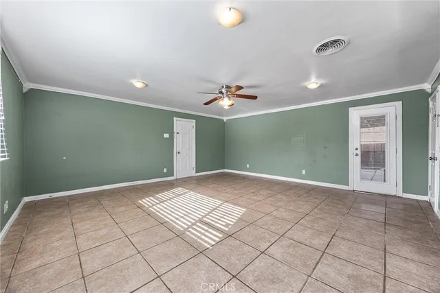 a view of an empty room