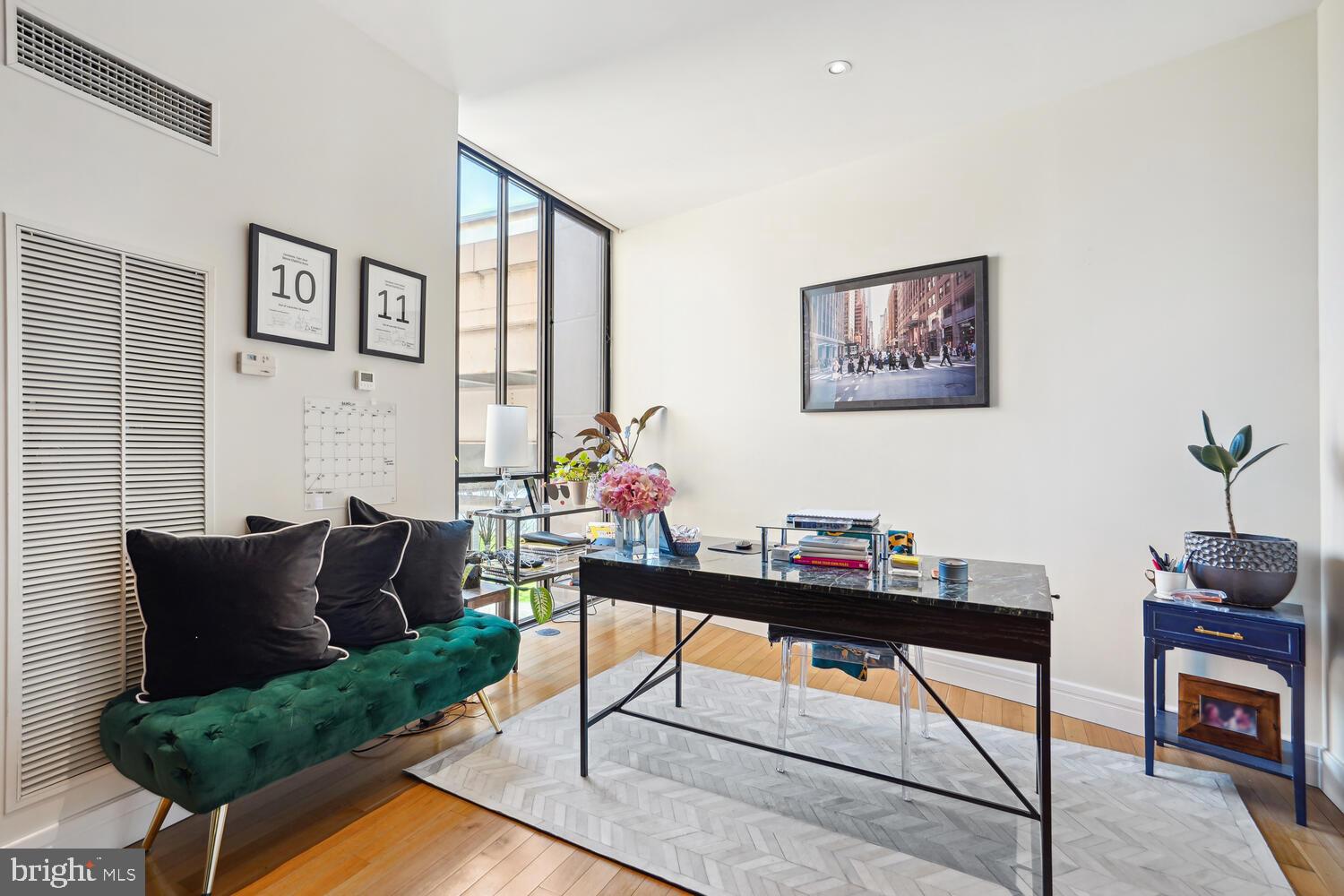 3303 Water Street Northwest, Unit 3L Washington, DC 20007 - Photo 13 of 40 Dining room w/floor-to-ceiling windows