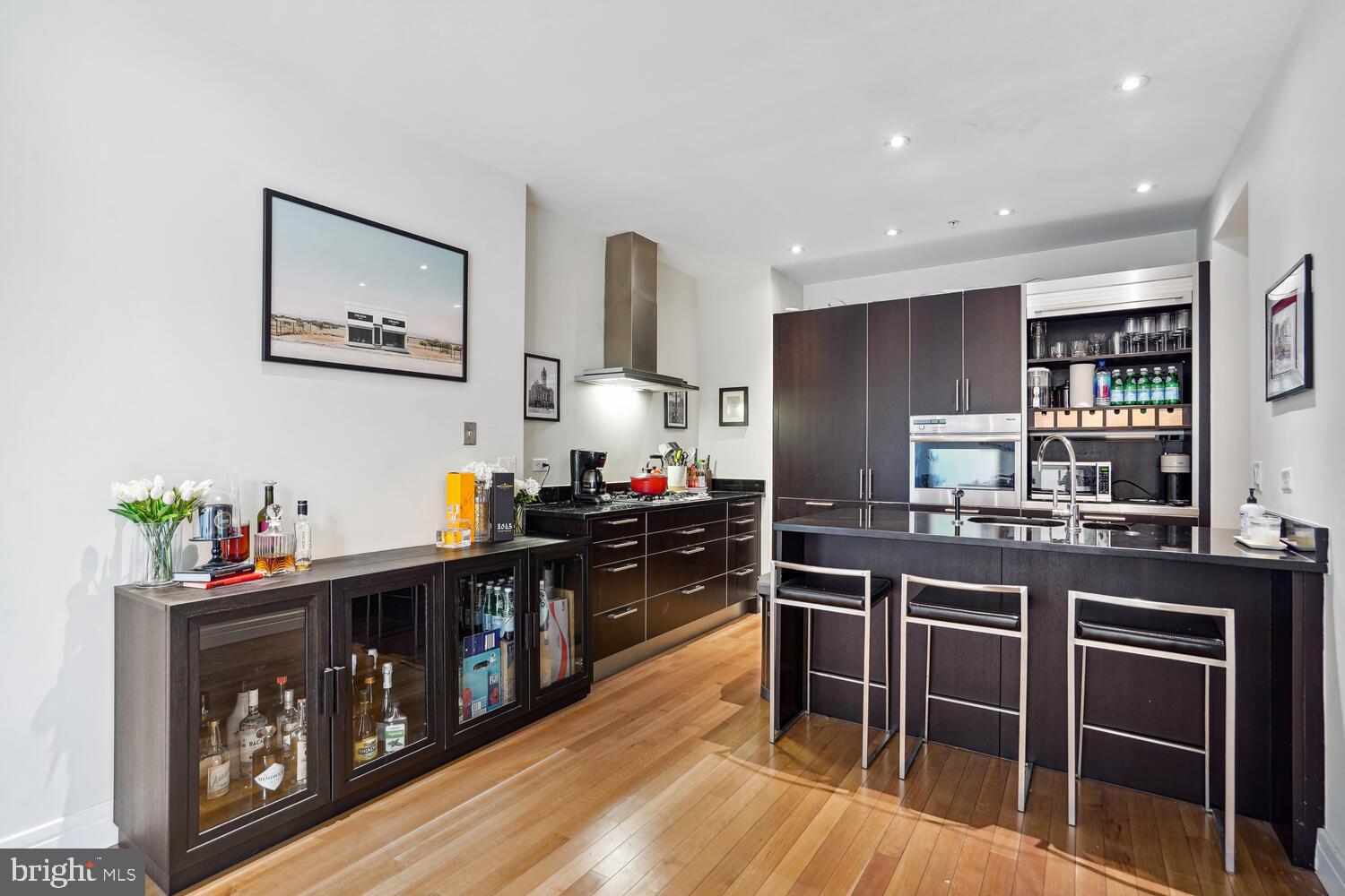 3303 Water Street Northwest, Unit 3L Washington, DC 20007 - Photo 14 of 40 View from the dining room to the kitchen