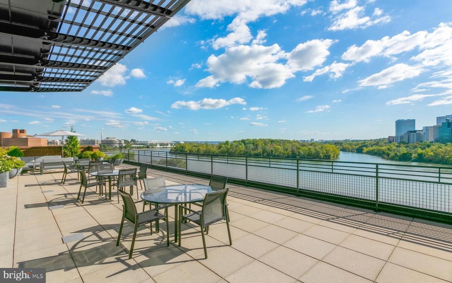 3303 Water Street Northwest, Unit 3L Washington, DC 20007 - Photo 29 of 40 Rooftop retreat with stunning river views.