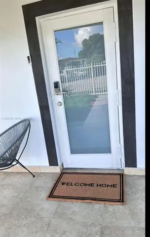 a view of a door with a door