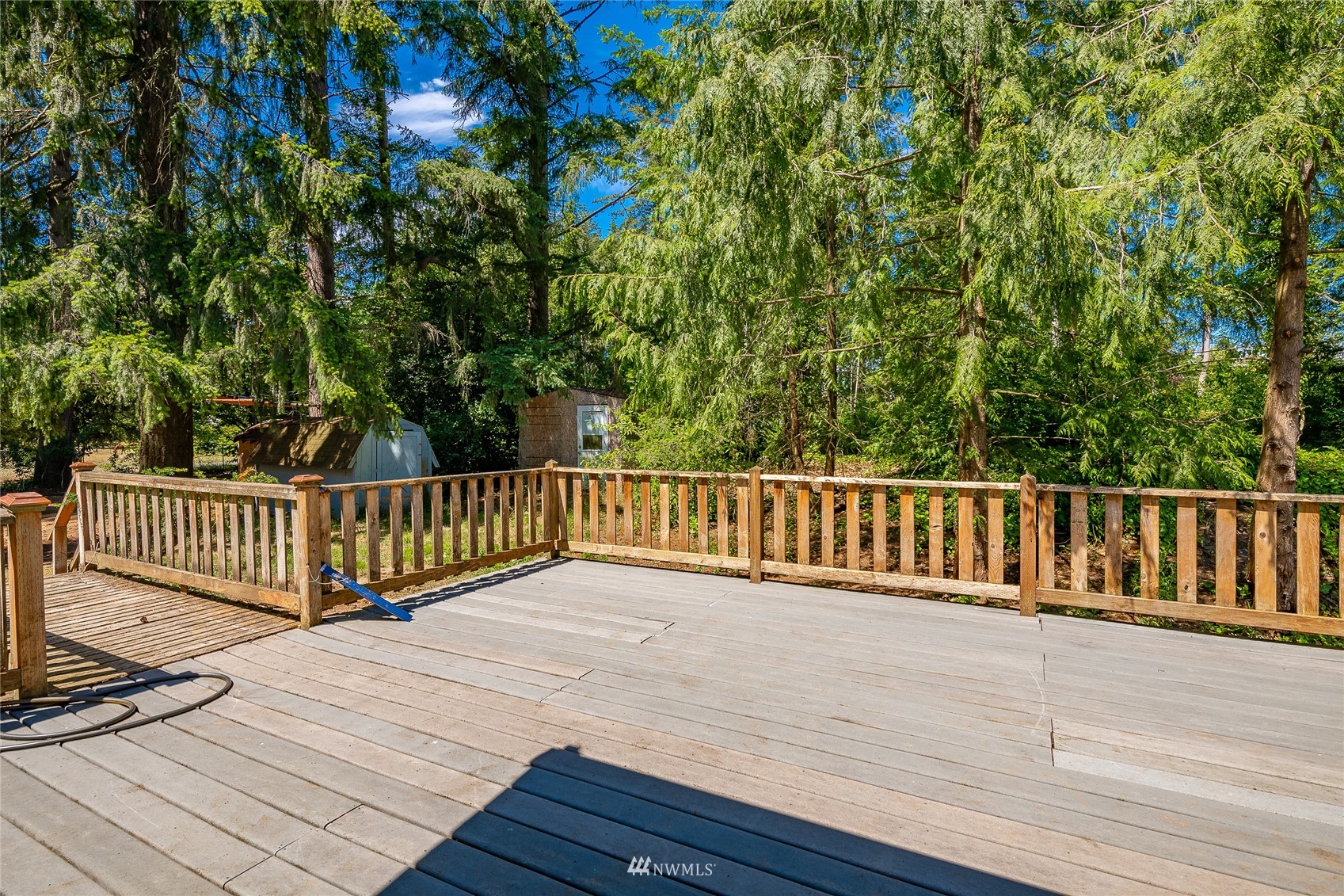 8128 Custer School Road Custer, WA 98240 - Photo 14 of 39 a view of deck with wooden floor and fence