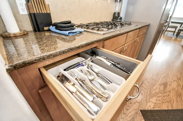 a close up of a stove top oven