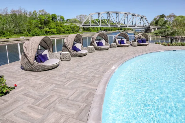 a view of a street with cars