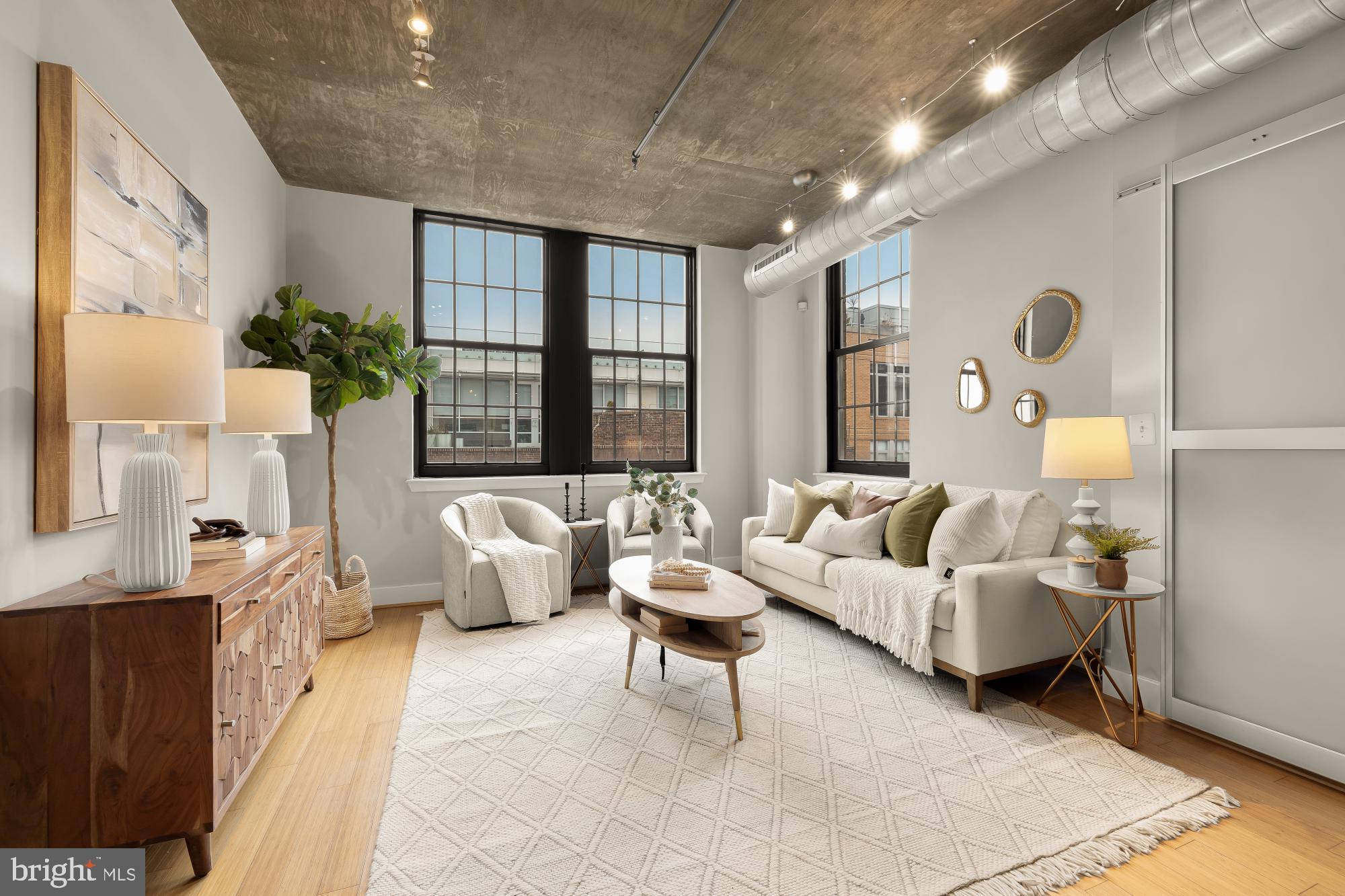 1444 Church Street Northwest, Unit 506 Washington, DC 20005 - Photo 2 of 37 Bright Living Room with two exposures
