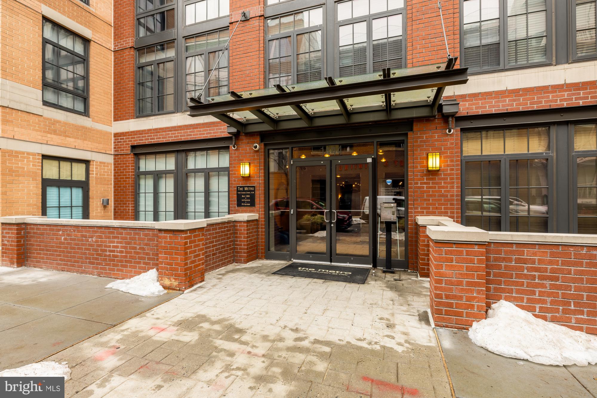 1444 Church Street Northwest, Unit 506 Washington, DC 20005 - Photo 33 of 37 Building Covered, Secure Entrance