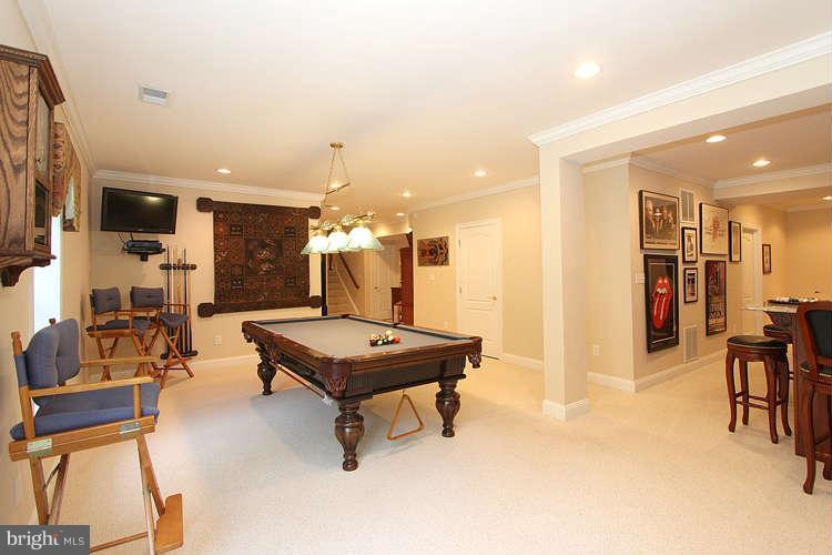 2038 Lord Fairfax Road Vienna, VA 22182 - Photo 17 of 24 a room with furniture pool table and flat screen tv