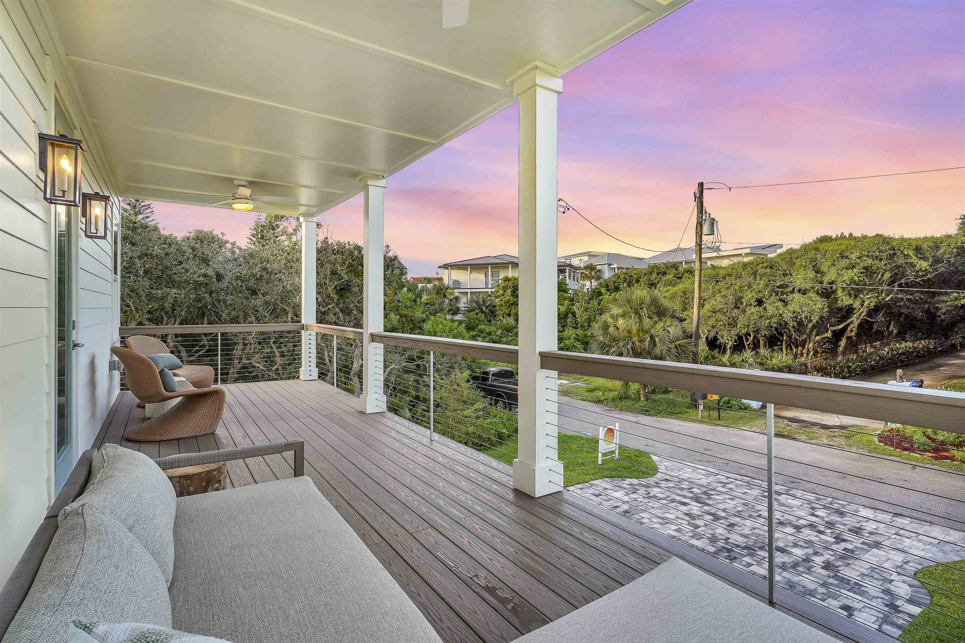 6435 Broward Street St. Augustine, FL 32080 - Photo 41 of 56 a view of balcony with couch