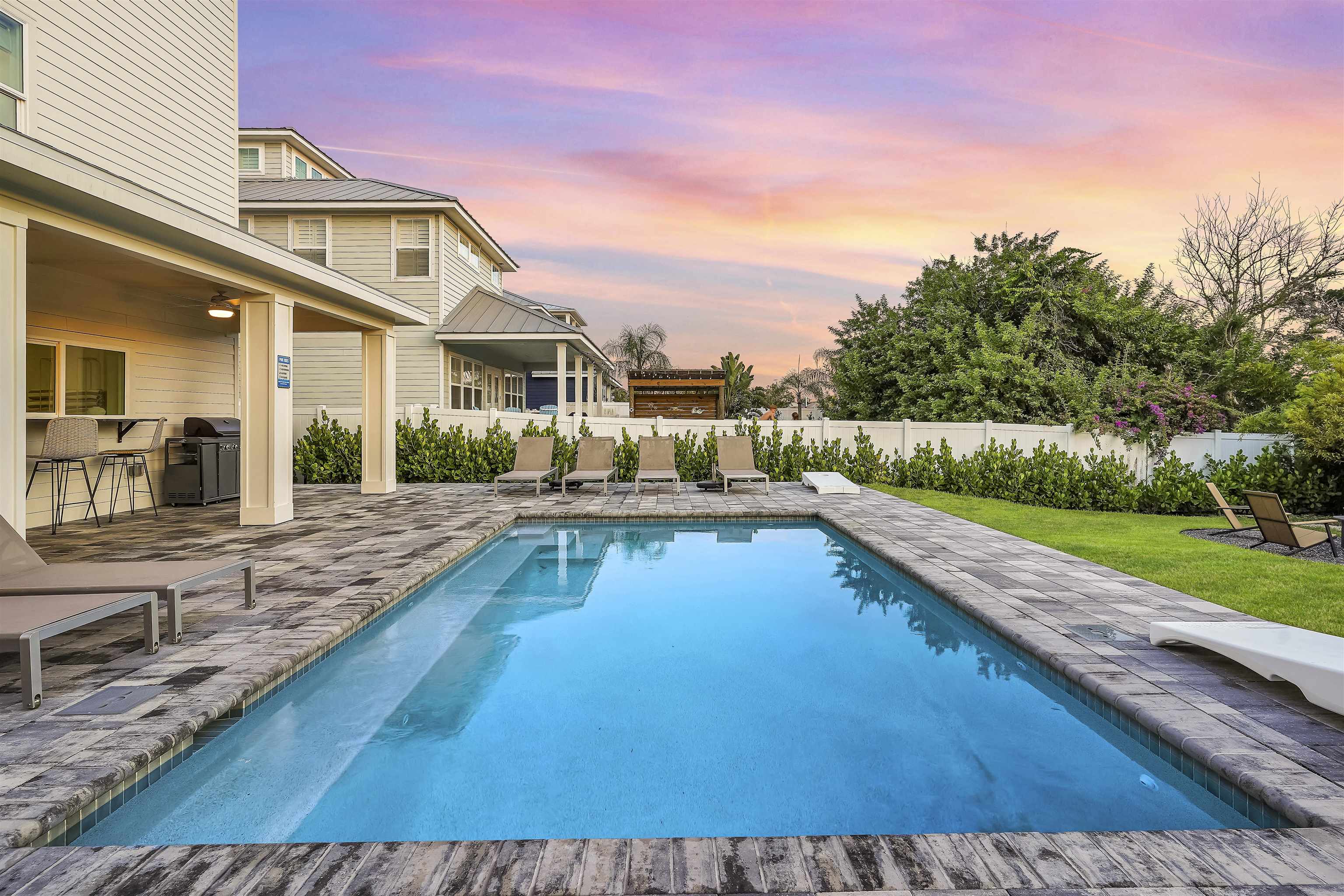 6435 Broward Street St. Augustine, FL 32080 - Photo 46 of 56 a view of a house with swimming pool