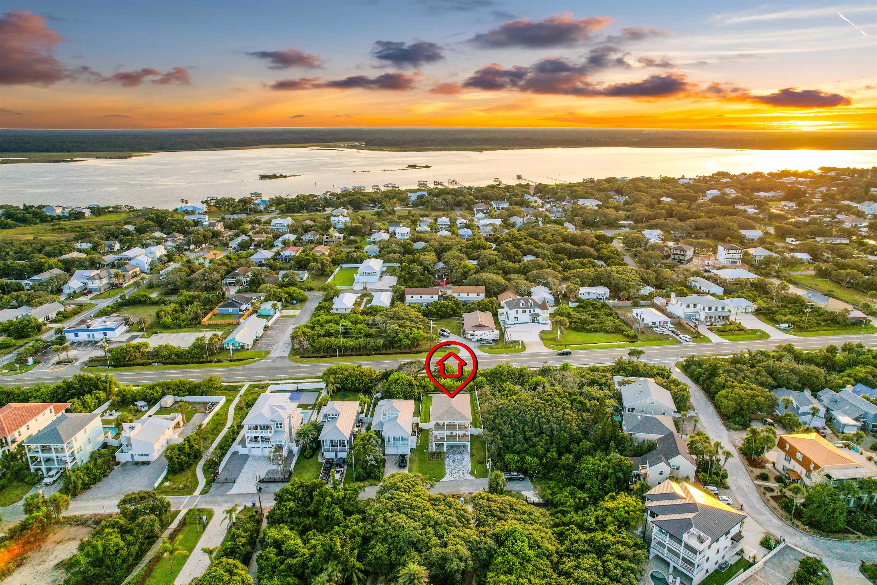 6435 Broward Street St. Augustine, FL 32080 - Photo 55 of 56 a view of city and ocean
