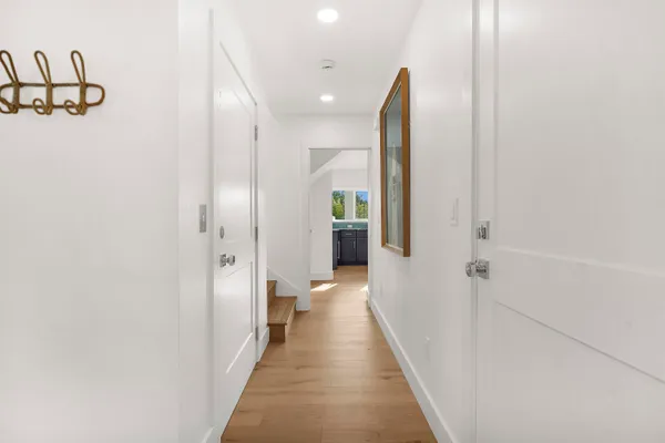 a view of a bathroom with closet