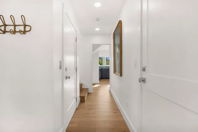a view of a bathroom with closet
