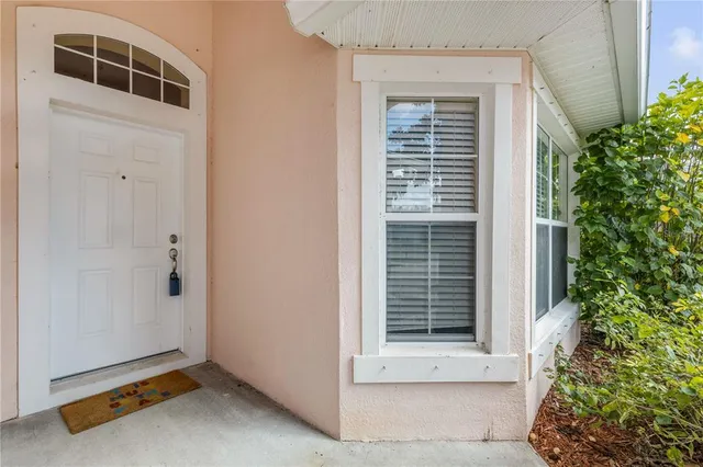 a view of front door of house