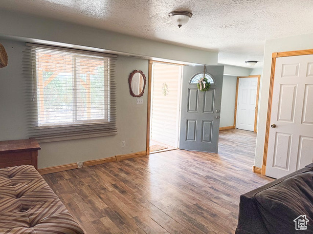 425 East Mule Deer Road Central, UT 84722 - Photo 31 of 72 Entrance foyer featuring baseboards, wood finished floors, and a textured ceiling