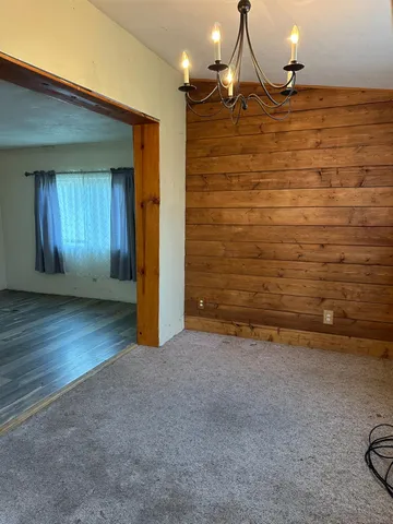 a view of a livingroom with an empty space