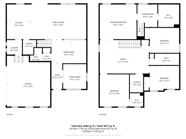 a view of a house with a yard and garage