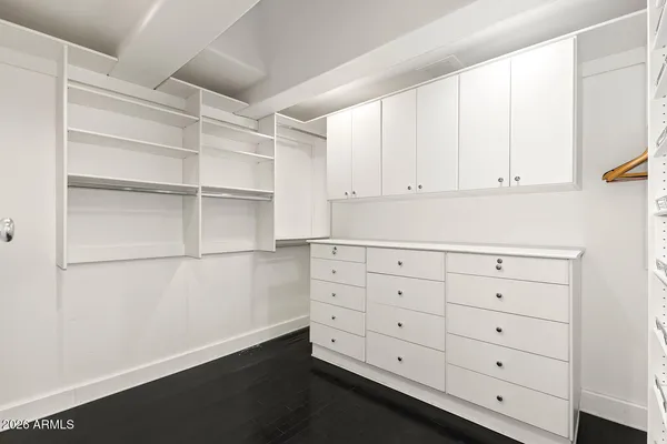 a view of a lake in a city