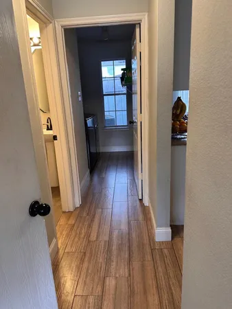 wooden floor in a gallery