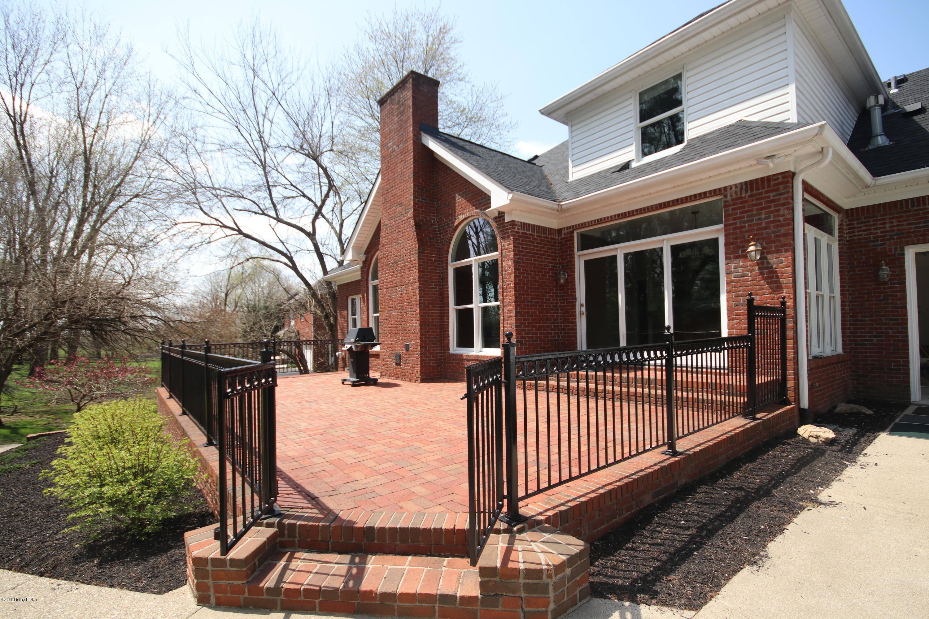 13402 Creekview Road Prospect, KY 40059 - Photo 48 of 50 Hardscape raised patio with real wrought iron