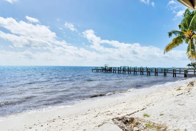 a view of a beach with a yard