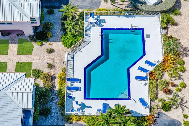 a bird view of a house