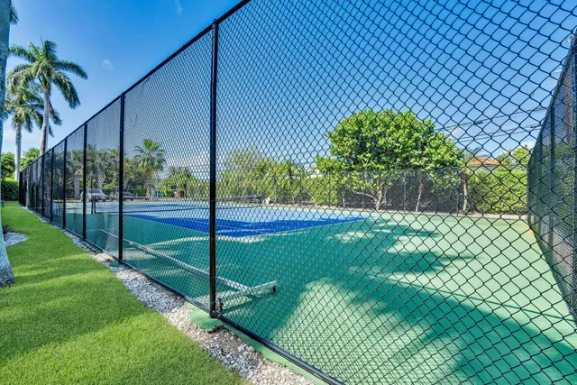 a view of a garden from a roof deck