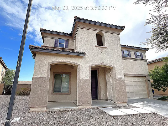 a front view of a house