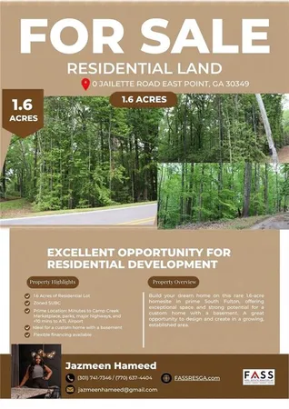 $95,000 | 0 Jailette Road Southwest, South Fulton, GA 30349