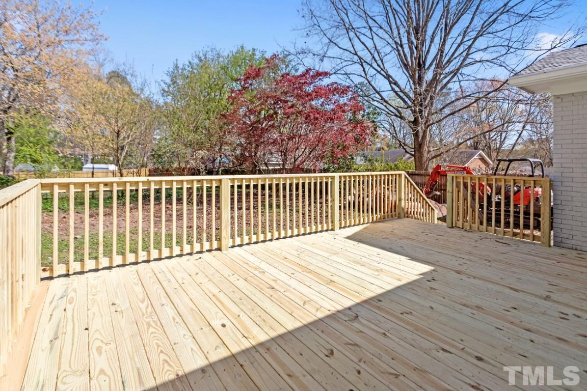 4116 Kilcullen Drive Raleigh, NC 27604 - Photo 26 of 28 a view of wooden deck
