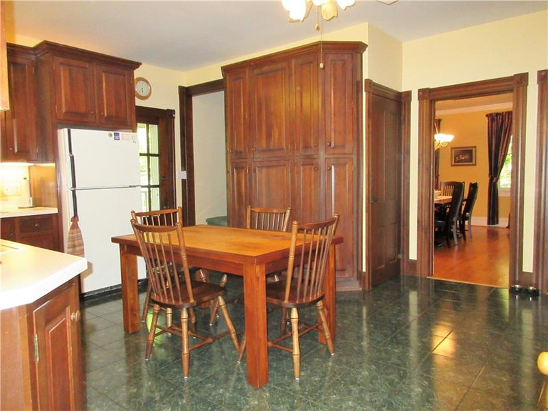 230 Compton Road Sewickley, PA 15143 - Photo 7 of 24 The large pantry and easy access to the dining room are highlights in this additional view of the eat-in kitchen.