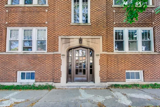 a front view of a house