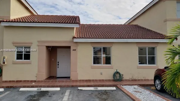 a front view of a house