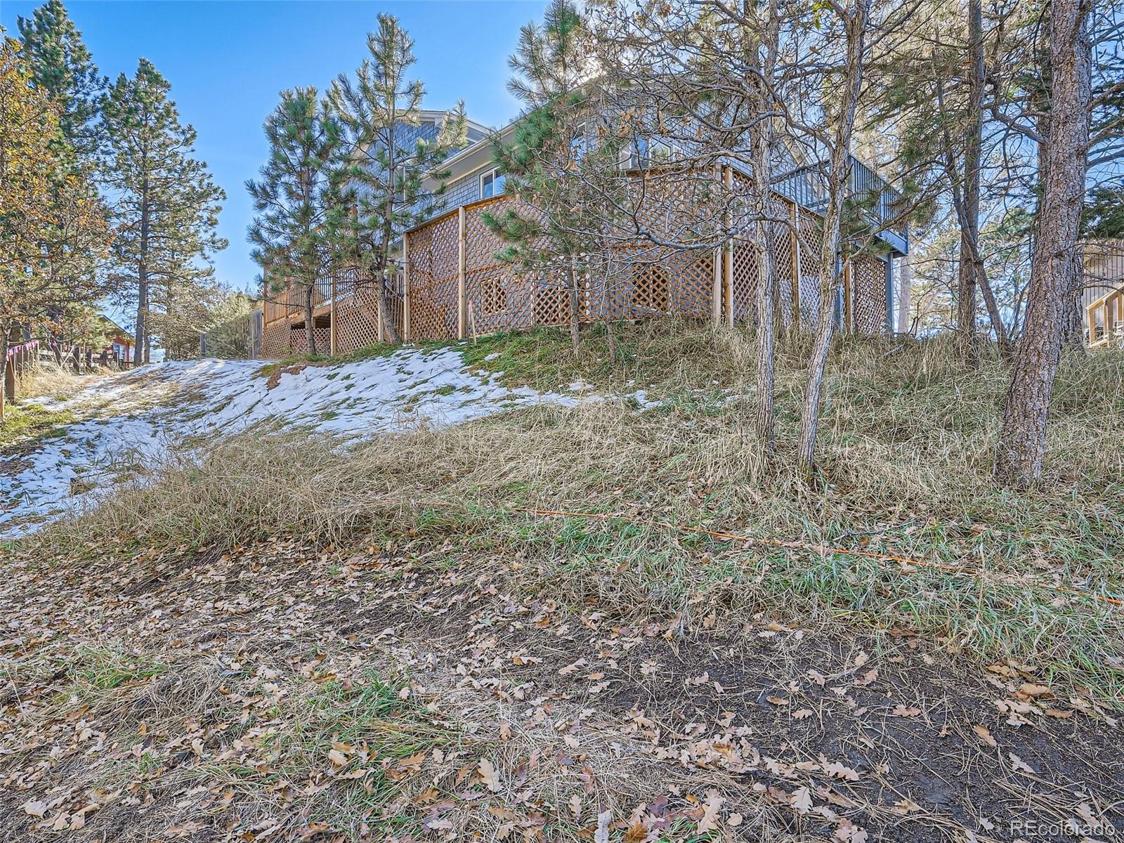 6124 Powell Road Parker, CO 80134 - Photo 42 of 50 a view of a yard with large trees