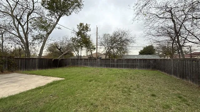 a view of a back yard