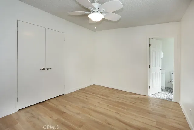 a view of kitchen with wooden floor