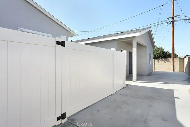 a view of kitchen with wooden floor