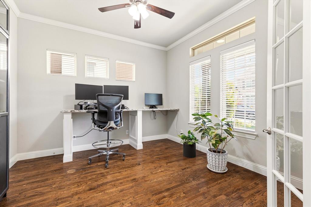 1108 Granada Drive Allen, TX 75013 - Photo 5 of 40 a view of a workspace with furniture and a window