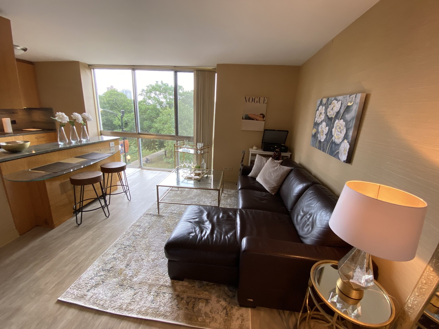 1555 North Dearborn Parkway, Unit 4C Chicago, IL 60610 - Photo 5 of 16 a living room with furniture and a window