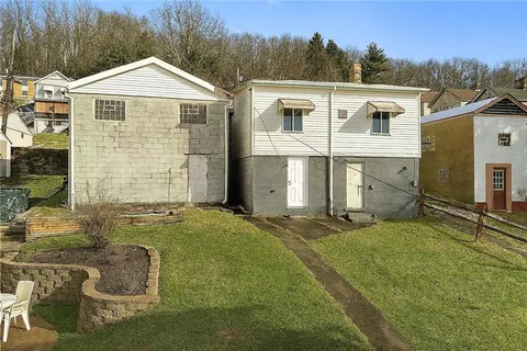 a front view of a house