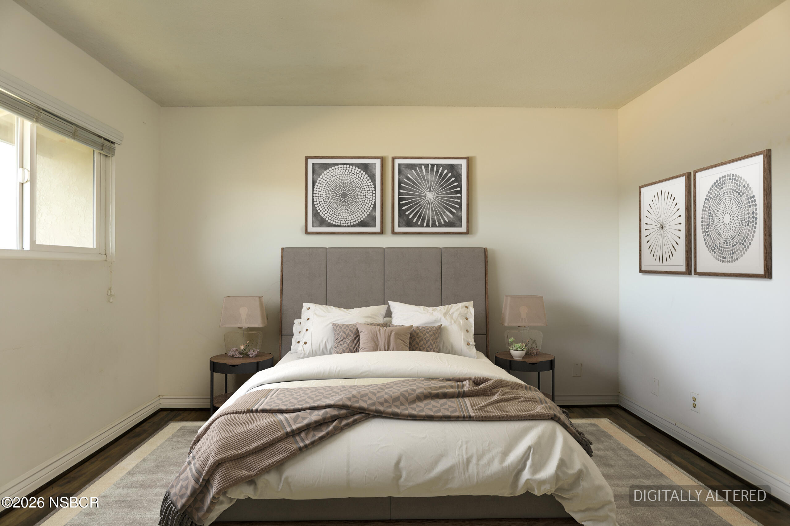 1321 North Bradley Road, Unit 14 Santa Maria, CA 93454 - Photo 14 of 30 a bedroom with a bed and a window