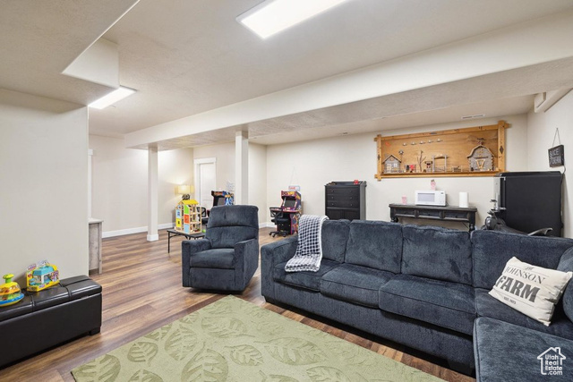 6117 North Rocky Ridge Road Peoa, UT 84061 - Photo 60 of 83 Living room with hardwood / wood-style floors