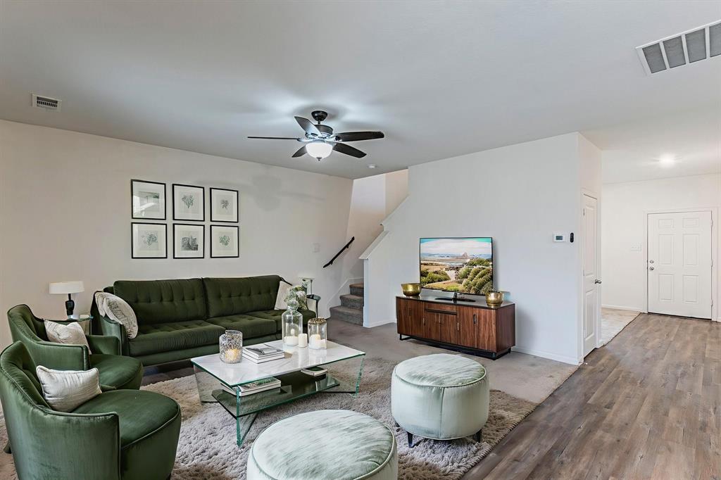 201 Sabine River Road Glenn Heights, TX 75154 - Photo 11 of 26 Virtually Staged Photo of Living Room