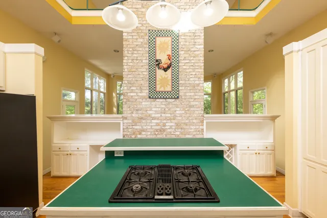 a view of a house with wooden floor