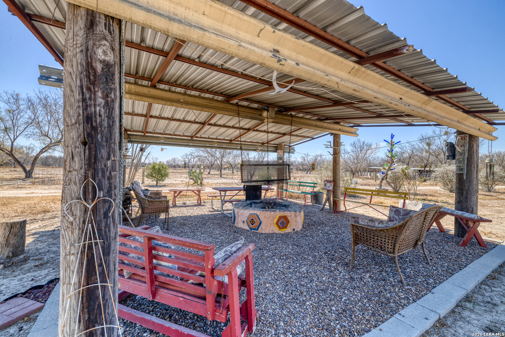 1140 Curtis Bourne Road Crystal City, TX 78839 - Photo 13 of 54 a view of a backyard with sitting area
