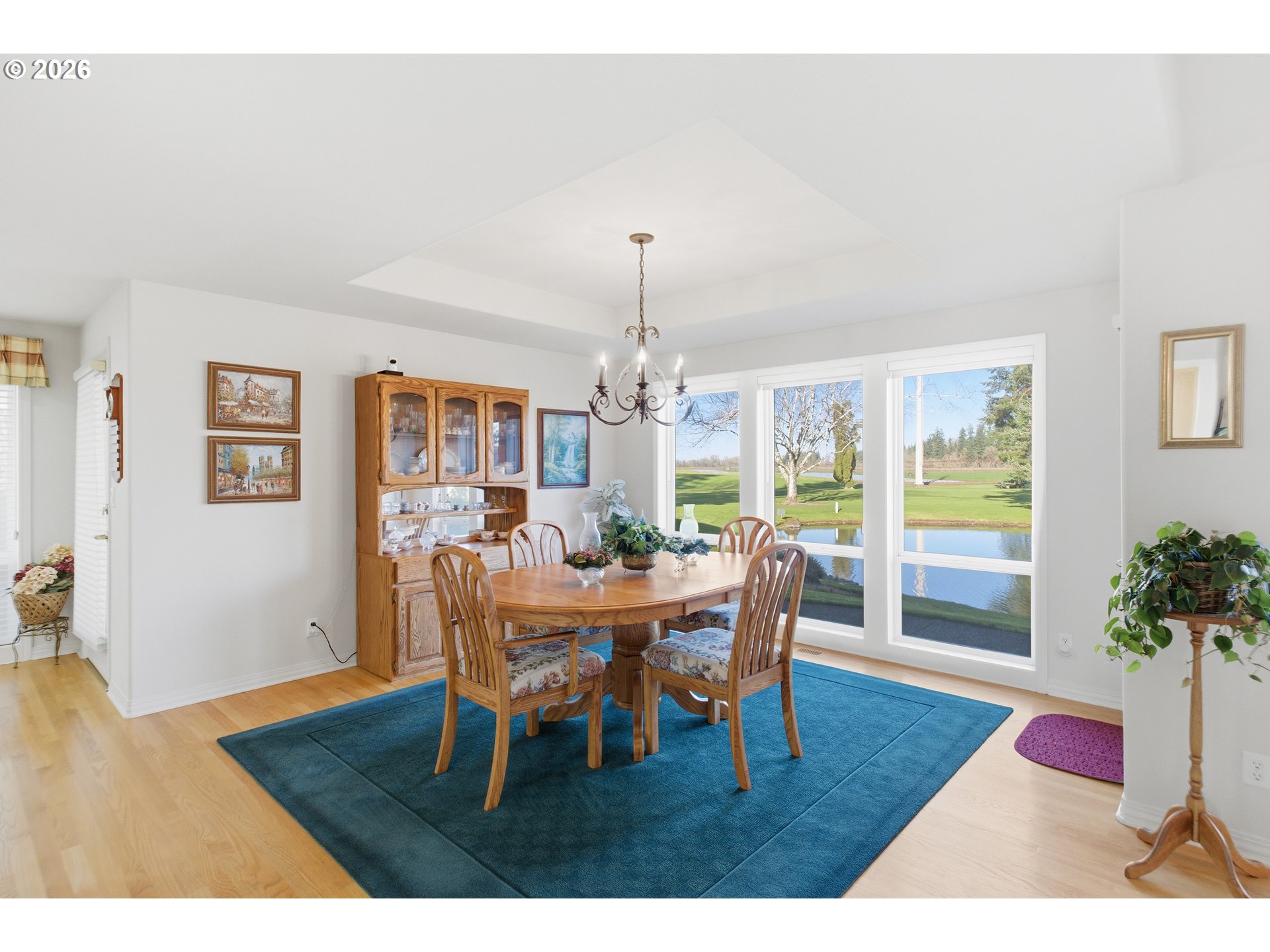 6428 Castle Lakes Court Keizer, OR 97303 - Photo 20 of 48 a view of a dining room with furniture window and wooden floor
